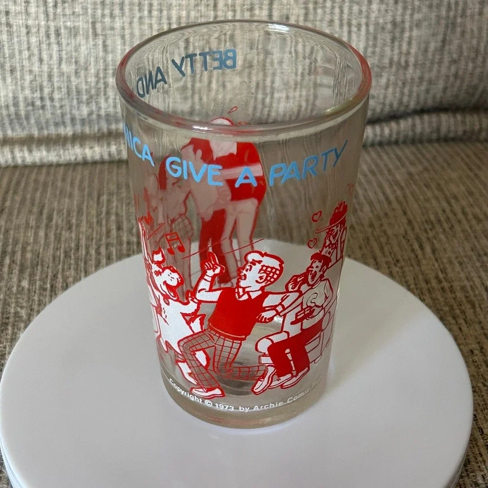 Archie Comics Vintage Glasses 8oz 1973 Set of 4‎ Riverdale